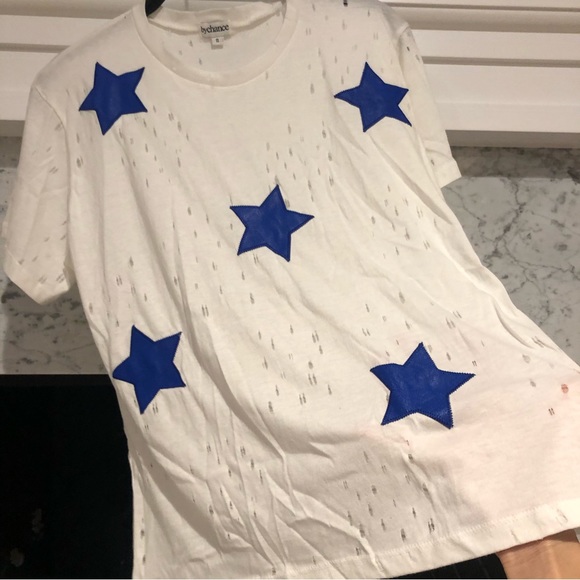 bychance Lambskin Starry Distressed Tee - Picture 3 of 5